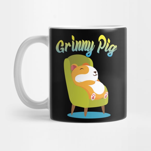 Grinny Pig Gift for Guinea Pig Lovers Cute Guinea Pig by Riffize